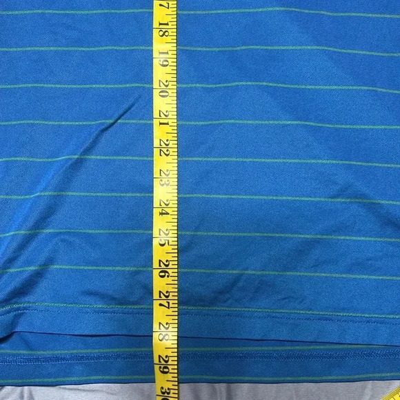 Peter Millar Summer Comfort Short Sleeve Polo Blue Golf Outdoor Performance - Picture 7 of 9